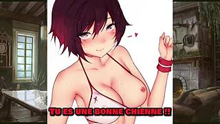 Ruby and Blake are training me as their pet in this RWBY hentai femdom session.