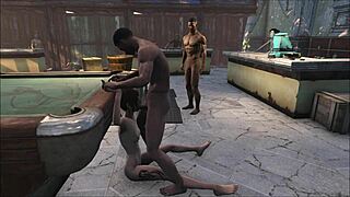 Fo4 pool table party turns wild! Who’s joining this cartoon 3some on the desk?