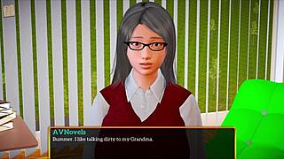 My New Family 433 Features Teen 18+ Brunette MILF With Small And Big Tits In Erotic Cartoon Game