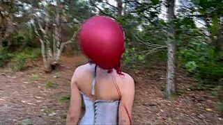 i saw the scarecrow get her ass fucked outdoors on halloween.