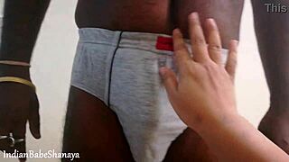 south indian big ass milf bhabhi in blue dress fucking hard