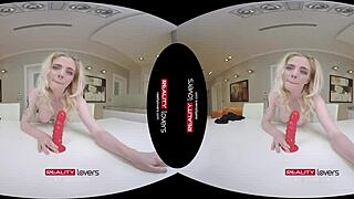 Realitylovers VR - Blonde Pumpkins Joyride With Dildo And Fingering!!