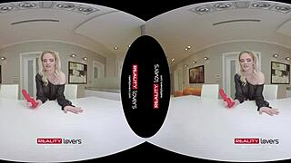 Realitylovers VR - Blonde Pumpkins Joyride With Dildo And Fingering!!