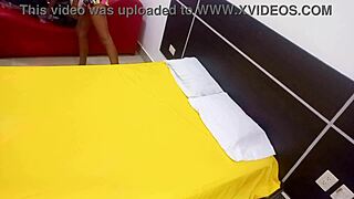 We started homemade porn with a sleepover with my brunette stepsister and then mounted her