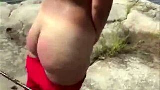 Bailey Wilder gets wild with outdoor sucking and playful spanking fun