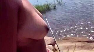 Bailey Wilder gets wild with outdoor sucking and playful spanking fun