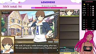 Vtuber LewdNeko Plays Evenicle Game With Creampie Scenes