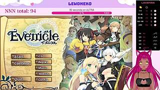 Vtuber LewdNeko Plays Evenicle Game With Creampie Scenes