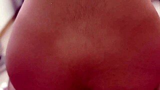 Jade, the desperate blonde prostitute, rides a big cock cowgirl style with her big natural tits bouncing.