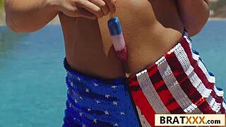 Man, this All-American teen’s blowjob skills blow my mind, banging her wet pussy! 😍