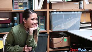 petite asian teen thief fucked out of trouble