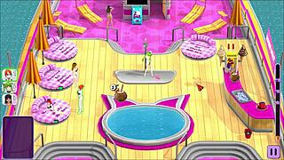 Club hentai girls strip and rip clothes