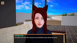 Oh, my new family with redhead and brunette small tits!