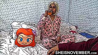 Imagine your otaku stepdaughter in hentai style sucking your big cock with tits out – but it's real!