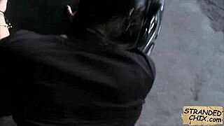 Check out Anna, this hot teen, getting nailed outdoors in public