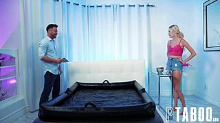 Seth Gamble gives Skyler Storm a personalized thank-you with massage, blowjob, and hardcore POV