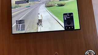 She wanted to play GT4, but I wanted his big cock in my wet pussy
