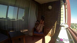 Sara Ray Boldly Masturbates Nude On Madrid Balcony