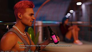 Outdoor nude scene with bent over assfucking and blowjob