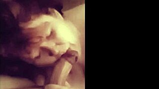 amateur engages in cock sucking and worship, licking before cumshot.