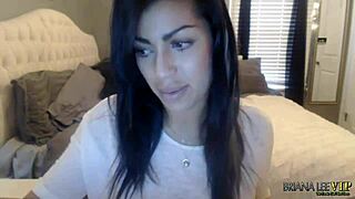 briana lee teases with natural tits in solo webcam show