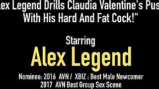 Does Alex Legend drill Claudia's pussy hard?