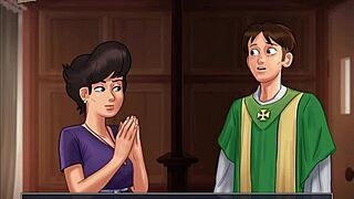 Summertime saga 219 cartoon episode with erotic elements.