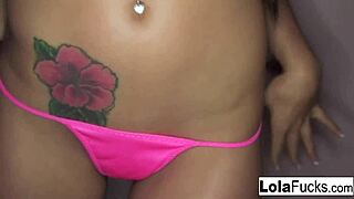 Hey, sexy Lola Foxx gropes her small tits and masturbates nude in this brunette compilation 😘
