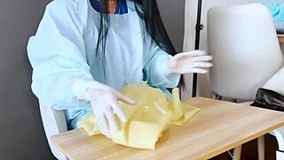Medical Latex Gloves Fetish Scene