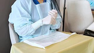 Medical Latex Gloves Fetish Scene