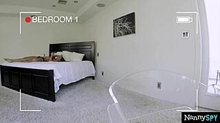 Hey boss, caught nanny Amia Miley rubbing herself instead of work!