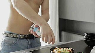 Cute Teen 18+ Beauty Feels Intense Pleasure in Cumshot