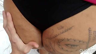 Sabrina strong bent over in doggystyle by tattooed guy