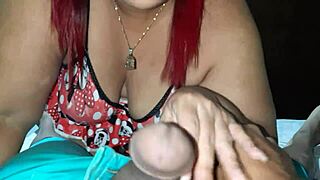 Mature stepmother's deepthroat surprises with big black cock