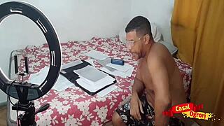 helping stepfather at office leads to unexpected pleasure