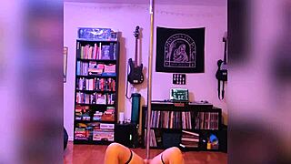 Can black lingerie on a blonde milf make striptease this hot and wild?