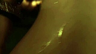 erotic brunette dancer teases the crowd with her nude body, feeling the indian vibes