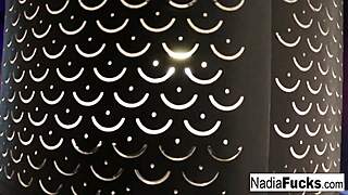 Nadia White sucks big black cock