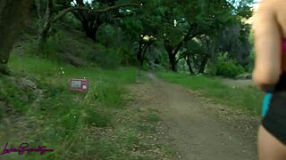 Petite Britt Blair Catches Destiny Cruz Masturbating Outdoors, Leading To Kinky Lesbian Action.