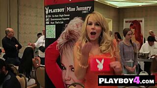 Small tits blonde milf Karina Marie strips and poses in stockings