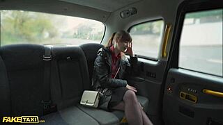 so, shy brunette luna dark got drilled doggystyle in fake taxi