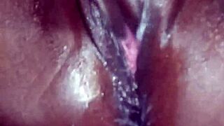 Ebony Hotel Fun with Outdoor Voyeur Masturbation