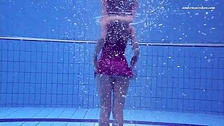 Elena Proklova Lounges Sexy Alone In Pool