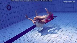 Elena Proklova Lounges Sexy Alone In Pool