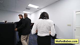 Damn! Sasha Pearl and Parker Ambrose Get Nasty with Hard Fucking at Work!