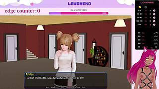 vtuber lewdneko plays harem hotel game with cute maid dating