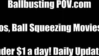 I will punish your balls with kicks and punches