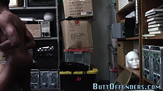 Did the black gay thief cum after hardcore anal?