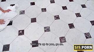 sis porn whore unites pussy with stepbro cock cause its better than cleaning