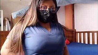 Nurse Gets Ready for Work While Patients Crave to Take Her Hard in Hospital. Her Big Ass Teases Every Move.
